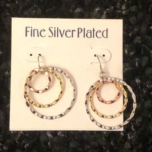 Tri colored hoops NWT